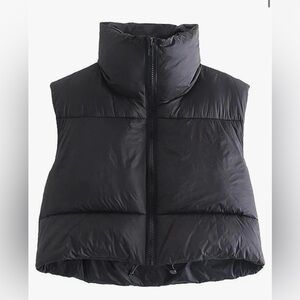Cropped Puffer Vest